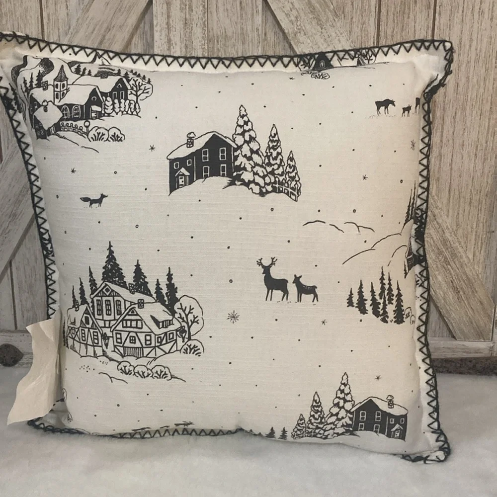 Target BP 2021 Christmas Ski Lodge Pillow